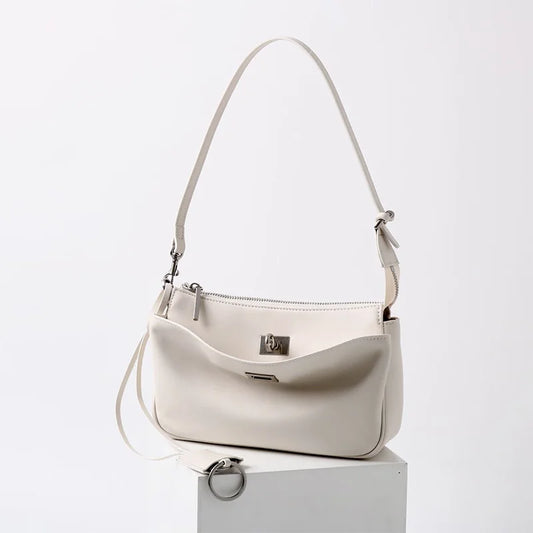 Luxury Metal Lock Buckle Crossbody Shoulder Bag